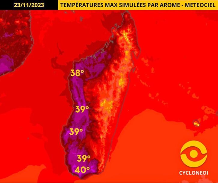 Image à la une de MÉTÉO – Forte température au Sud et à l’Ouest