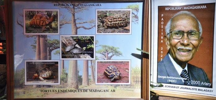 Image à la une de Paositra Malagasy : Sortie de six nouveaux timbres à l’effigie de Rado et de tortues endémiques de Madagascar