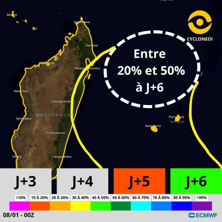Image à la une de MÉTÉO – Hausse du risque de formation de cyclone