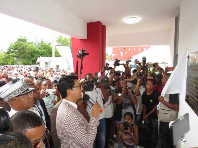 Image à la une de Andry Rajoelina à Toamasina :  » Je défendrai jusqu’au bout, la castration contre les auteurs de viols « 