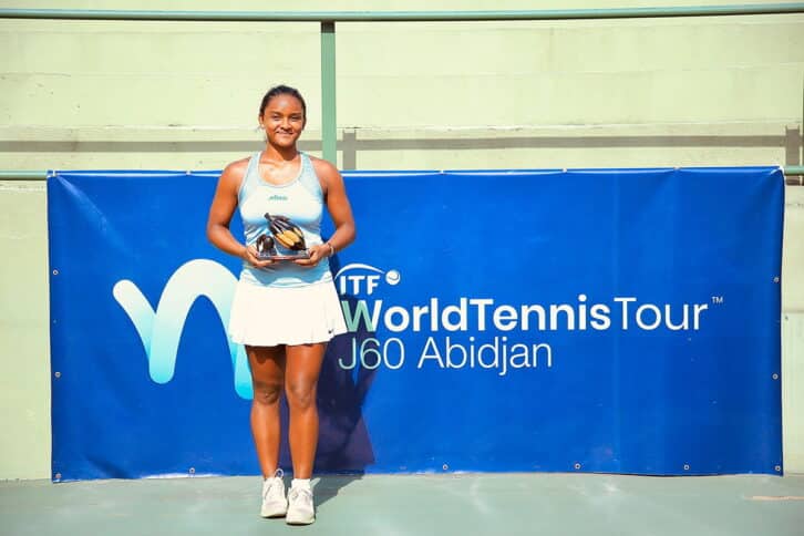Image à la une de TENNIS – ITF J60 D’ABIDJAN – Miotisoa remporte un nouveau titre