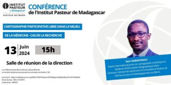 Image à la une de Conférence de l’Institut Pasteur de Madagascar : le jeudi 13 juin 2024 à 15h