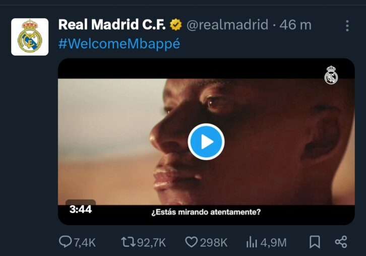 Image à la une de FOOTBALL – Kylian Mbappé débarque au Real Madrid pour cinq ans